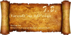 Turcsány Dániel névjegykártya